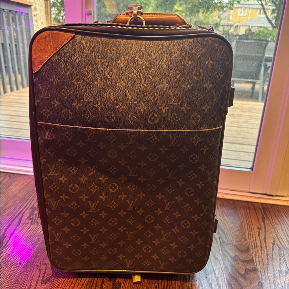 Louis Vuitton Brown Monogram Travel Bag - vintage